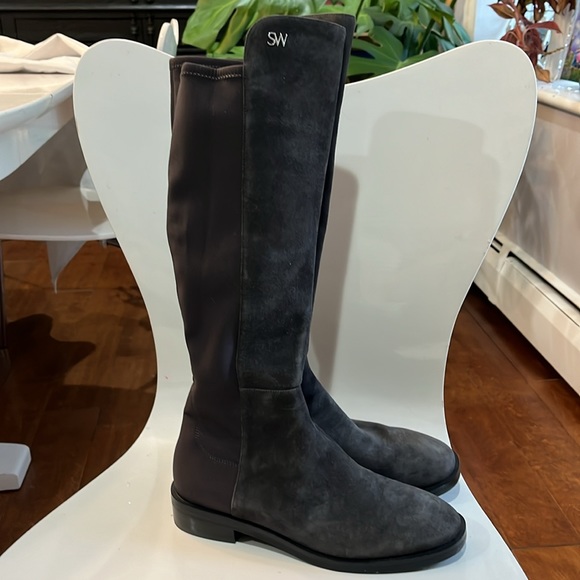 Stuart Weitzman grey 5050 boot - Picture 3 of 7